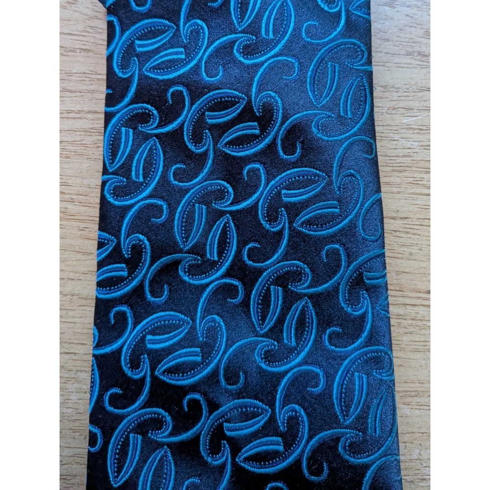 Charvet Place Vendome Luscious Blue Printed Silk Neck-Tie Classic Tie  58 x 3.5
